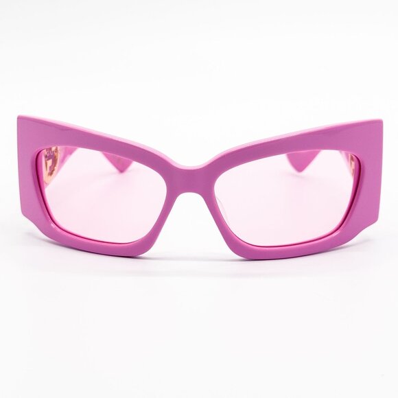 NEW GUCCI GG1412S 003 PINK SHIELD WOMEN SUNGLASSES GUCCI - Picture 3 of 12
